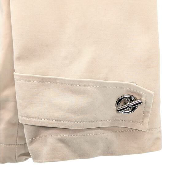 George by Mark Eisen Car Coat Jacket Y2K Lined Toggle Close Pockets Beige Tan XL - Picture 4 of 14